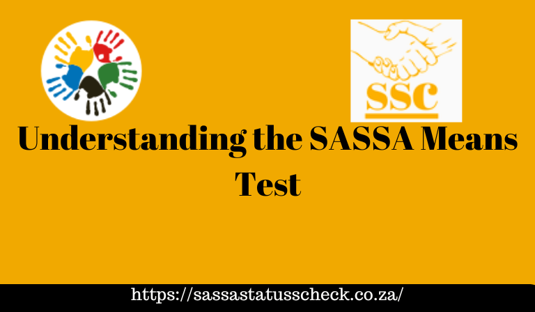 Understanding the SASSA Means Test