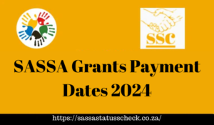 SASSA Grants Payment Dates